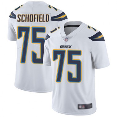 Los Angeles Chargers NFL Football Michael Schofield White Jersey Men Limited  #75 Road Vapor Untouchable